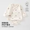 Mameluco para recién nacido de algodón Clase A, apto para todas las estaciones, con protección doble en la barriga, para bebés de 0 a 1 año, mameluco tipo triángulo para gatear