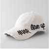 Boné de beisebol bordado com letras de personalidade da moda, masculino e feminino, casal, moda de rua, casual, para todos os gostos, chapéu de língua de pato