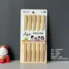 Palillos Hogar Palillos de Bambú Tienda de 10 yuanes Puesto Runjianghu 10 Pares de Palillos Palillos de Bambú Carbonizado Suministro de Puesto Palillos de Bambú