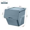 Caja de Almacenamiento de Juguetes Apertura Frontal Hogar Caja de Almacenamiento con Tapa Abatible Organizador de Ropa Plástico Extra Grande Cesta de Almacenamiento de Snacks