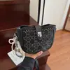 Nova Bolsa de Mão com Corrente Estilosa Versátil de Verão Design de Nicho Bolsa de Ombro Único Sob o Braço Toque de Alto Padrão Bolsa Sela Inclinada