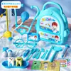 Caja de Almacenamiento para Kit Médico de Juego de Rol para Niños, Set de Juguete de Doctor para Niñas, Estetoscopio de Enfermera Realista e Inyección