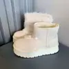 Botas de neve femininas com renda, solado grosso e que aumentam a altura, coleção de inverno 2026, com design Fair Isle, forro de fleece e acolchoamento extra para aquecimento, botas curtas