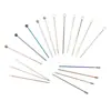 Palillos de cóctel coloridos, acero inoxidable 304, palillos de fruta de cabeza redonda, 11 cm, herramientas para decorar cócteles, palillos de fruta de metal