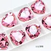 Dongzhou 28mm Corazón Grande Fondo Puntiagudo Diamante Accesorios para Joyería DIY Colgante para Collar Forma de Corazón Cristal de Vidrio K9 Diamante Venta al por Mayor