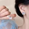 Aretes de Plata 925 con Piedra Ojo de Gato Rosa de Mariposa para Mujer Verano Exquisitos Aretes de Alta Gama 20224 Año Nuevos Aretes