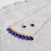 Moda Europea y Americana Especial Venta Caliente Conjunto de Collar y Aretes Alta Calidad Conservación del Color Lujo Accesible Acero de Titanio Conjunto de Dos Piezas de Collar