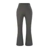 Pantalones de yoga acampanados cropped adelgazantes de cintura alta para mujer, 2026 otoño versátiles que realzan la figura, pantalones deportivos casuales de melocotón para glúteos
