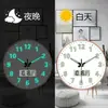 Relógio de Parede Decorativo Calendário Perpétuo para Sala de Estar, Relógio de Parede Luminoso Moderno, Relógio de Parede Criativo, Relógio de Parede Simples a Quartzo Controlado por Rádio para Casa