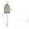 Cabezal de pulido de sésamo vástago de 6 mm cabezal de pulido cilíndrico cónico esponja elástica molde de metal cabezal de pulido