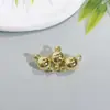 Pulsera Collar de Oro Relleno de 18K que Conserva el Color Hebilla Magnética Conexión Magnética Fuerte Cilíndrica Joyería Hecha a Mano para DIY Accesorios