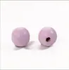 Protección del medio ambiente no se decolora 16 mm cuentas de madera de color color sólido flor de loto cuentas redondas con cuentas decoración del hogar accesorios de joyería diy