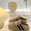 Elegantes sandalias sin cordones de punta cerrada para mujer, nuevas de 2026 para primavera/otoño, de moda, con suela gruesa, estilo Birkenstock alemán, cómodas de poner
