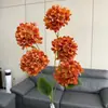 Flor de Hortensia de Caramelo de 5 Cabezas, Rama Única Estilo Coreano, Flor Artificial de Boda, Decoración de Flores Artificiales, Arreglo Floral, Diseño de Escena de Hotel