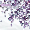 Rhinestones Redondos de Fondo Plano Serie de Tamaños Mixtos Decoraciones para Uñas, Populares en Xiaohongshu, Rhinestones para Uñas Portátiles DIY Venta al por Mayor