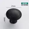 Manija de Agujero Único de Acero Inoxidable Forma de Champiñón Negra para Cajón Puerta de Gabinete Manija Redonda para Muebles Manija de Puerta al por Mayor Manija de Estilo Vintage