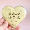 Pastel en Forma de Corazón con Lámina de Oro Imitación 999, Un Corazón para Ti, Te Amo, Princesa, Que Prosperes, Regalo para Eventos, Al Por Mayor