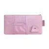 Portatarjetas para parasol de coche, Portagafas, Bolsillo con cremallera para facturas de coche, Portatarjetas de identificación para teléfono móvil, Bisel de almacenamiento, Transfronterizo