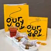 Bolsa Desechable de Papel Kraft para Hornear Pan, Croissant, Bagel, Bolsa de Empaque con Fondo Cuadrado, Bolsa Comercial para Llevar, Comercial