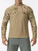 Uniforme Camuflado Táctico tipo Rana para Hombre, Uniforme de Entrenamiento al Aire Libre para Primavera y Otoño, Camisa de Manga Larga para Entusiastas Militares