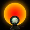 Nova luminária de assoalho halo pôr do sol para sala de estar, quarto, cabeceira, live streaming, projeção oceânica, pôr do sol, amanhecer, atmosfera noturna