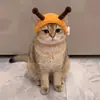 Gorro Lindo y Divertido para Mascota Disfraz de Gato Accesorio para la Cabeza Accesorios para Perro Collar Adornos Tejidos Nuevos 2026