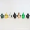 Frasco de vidro em formato de caveira de 15ml30ml50ml frasco para óleos essenciais frasco com borrifador de tampa de rosca 18 frasco para loção frasco dosador cosmético