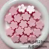 Cuentas de Flor de Estrella de Cinco Puntas con Agujero Grande Corazón Pintado Cuentas Sueltas de Acrílico Materiales para Colgante de Bolsa Llavero Hecho a Mano DIY