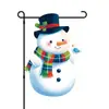Bandeira de Jardim de Natal Nova Transfronteiriça Feita Sob Medida Desenho Animado de Inverno Boneco de Neve Decoração de Feriado para Quintal Outdoor Bandeira de Festa