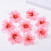 Cabeza de flor artificial pequeña Lirio diy hecho a mano accesorios para el cabello hanfu flor para combinar ropa decoración del hogar arreglo de boda flor falsa