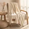 Manta para siesta, manta de cachemira, manta de forro polar coral para todas las estaciones, manta de toalla, manta para sofá, manta para oficina con aire acondicionado, manta decorativa, chal