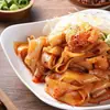 Yuhaoxiang Fideos Fríos Frescos con Salsa de Sésamo 280g*6 Bolsas Fideos Anchos de Aceite Rojo Listos para Comer Oficina Dormitorio Snack Instantáneo Snack de Medianoche