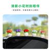 Lindos adornos pequeños frescos simulados en maceta para coche, adornos para coche eléctrico de niña, decoraciones interiores para coche, adornos pequeños para consola central de coche