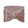 Diadema con Estampado de Anacardo para Deportes y Running, Diadema Ancha Cruzada Estilo Bohemio, Accesorios de Cabeza Bohemios para Mujer