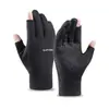 Guantes unilaterales otoño e invierno guantes cálidos para hombre y mujer deportes al aire libre correr ciclismo conducción guantes antideslizantes pantalla táctil