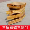 Caja de Colmena de Cinco Capas con Madera de Cedro Engrosada para Hervir Cera, Herramientas de Apicultura