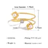 Anéis da Série Moda Pérola Estilo Europeu e Americano para Mulheres, Novo Produto Transfronteiriço, Anel Coração Cheio de Diamantes Ouro 18K, Versátil e Não Desbota