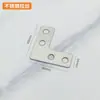 Ángulo plano de acero inoxidable con código L conector fijo de 90 grados T-shaped gabinete mesa silla taburete ángulo recto accesorios de hierro al por mayor