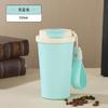 Nueva Taza de Lirio del Valle de Alta Calidad, Taza de Café de Acero Inoxidable 316 con Correa para Llevar, Taza Portátil, Taza de Agua para Coche