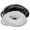 Tubo de bobinado de PE carrete de plástico tubo de bobinado de alambre tubo de enrollado en espiral negro y blanco transparente 4-30 mm manguito aislante