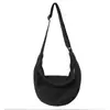 Bolso de lona lavado estilo casual, bolso cruzado de gran capacidad, bolso de mensajero retro japonés unisex, bolso de hombro de moda tipo albóndiga