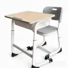 Escritorio de estudio de altura ajustable para estudiantes de primaria y secundaria, juego de escritorio y silla para niños, escritorio de escritura para el hogar, escritorio escolar para tutorías y capacitación