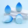 Esponja de Maquillaje con Degradado Personalizado, Ultra Suave, No Absorbe Polvo, Adecuada para Uso Seco y Húmedo, Borla de Maquillaje Forma de Gota de Agua, Huevo Esponja de Maquillaje, Se Puede Imprimir con Logo