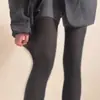 Leggings Grises Zhuji para Mujer Primavera y Otoño Estilo Delgado Ropa Exterior Lunares Adelgazantes Negros Anti-enganches Antideslizantes Medias