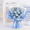 Ramo Tejido a Mano Producto Terminado, Regalo de Tejido de Hilo para Mejor Amiga, Novia, Regalo de Cumpleaños para Mujeres, Día de la Mujer, Regalo de San Valentín