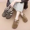 Zapatos de Entrenamiento Alemanes de Terciopelo Plus para Mujer 2026 Invierno Nuevo Estilo Zapatos de Tela Old Beijing Suela Suave Cómoda Casual Retro Versátil Zapatos de Algodón para Mujer