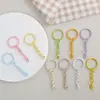 Cadena de llavero colorida, cuenta de langosta, accesorio para llavero DIY, juguete de metal, accesorio colgante para decoración de bolsa