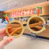 Gafas de sol de moda resistentes a los rayos UV para niños, gafas de sol antideslizantes con dibujos animados para niños y niñas, gafas para bebés, marea