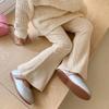 Ropa de Primavera y Otoño para Mujer y Niños Pantalones Casuales Estilo Occidental para Bebé Personalidad Infantil Marca Trendy Estilo Coreano Leggings de Foso Pantalones Acampanados a la Moda