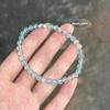 Pulsera de Piedra Lunar Azul de Sri Lanka Bombilla Azul Fuerte Perla de Círculo Único Piedra Lunar Venta al por Mayor